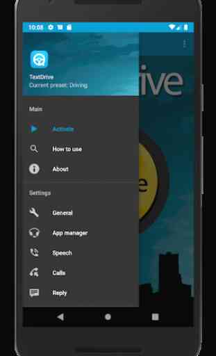 TextDrive - Auto responder / No Texting App 2