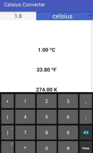 Celsius Fahrenheit Kelvin Conv 2