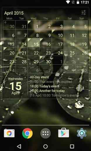 Calendar Widget Month + Agenda 3