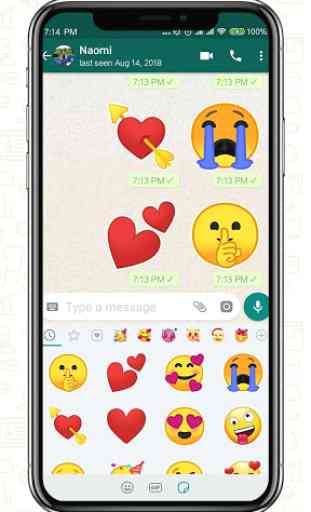Emoji One Stickers for Chatting apps(Add Stickers) 2