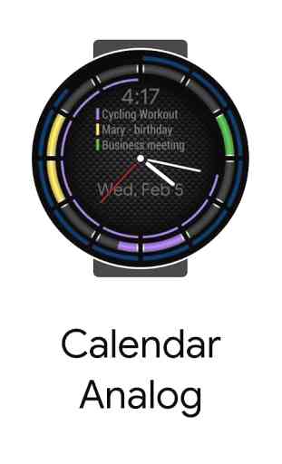 Calendar Analog for Samsung Watch 1