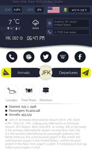 John F Kennedy Airport (JFK) Info + Flight Tracker 1