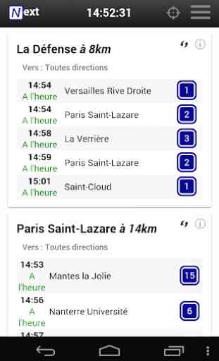 Next -Horaires SNCF transilien 1