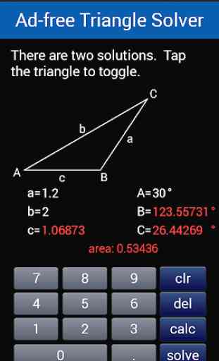 Ad-free Triangle Solver 3