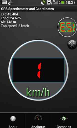 GPS Tachimetro in mph o kph 3