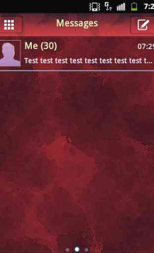 Tema di Rosso GO SMS Pro 1