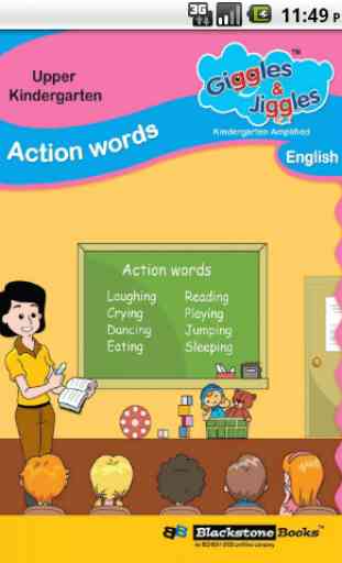 UKG - Action Words in English - Giggles & Jiggles 1