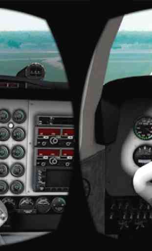 VR Airplane Flight Simulation 3