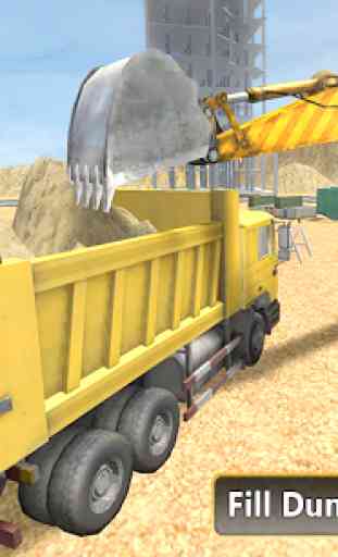 Heavy Excavator Dump Truck 3D 3