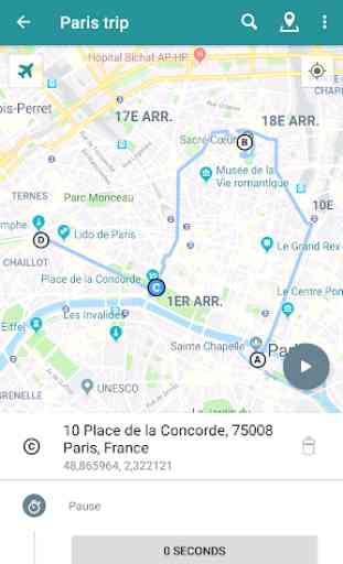 Lockito – Fake GPS itinerary 4