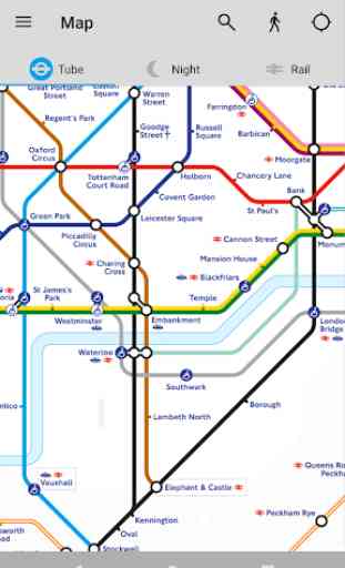 Tube Map - Planner per viaggi in metro a Londra 1