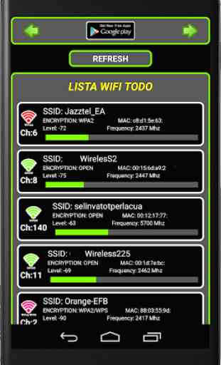 Wifi Finder crittografia 3