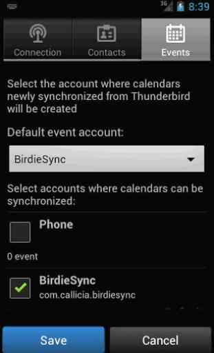 BirdieSync for Thunderbird 4