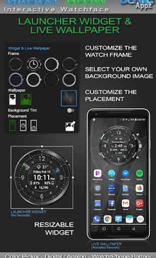 Galaxy Glow HD Watch Face Widget & Live Wallpaper 2