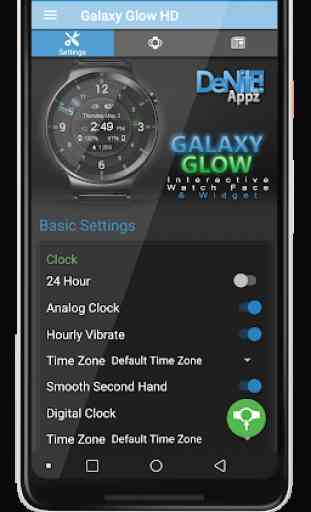 Galaxy Glow HD Watch Face Widget & Live Wallpaper 4