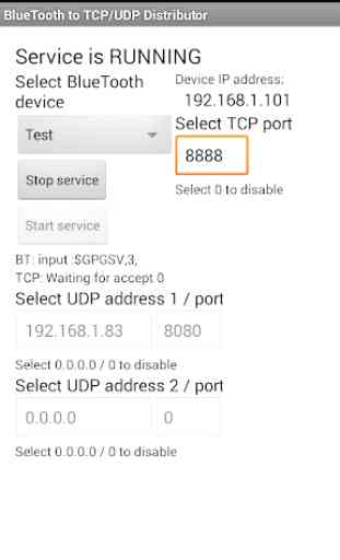 Bluetooth to TCP/UDP for NMEA 1