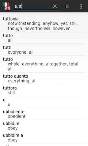 Dizionario Italiano - Inglese 2