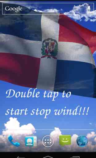 Dominican Republic Flag Live Wallpaper 1