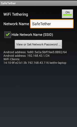 SafeTether -WiFi Tether 2