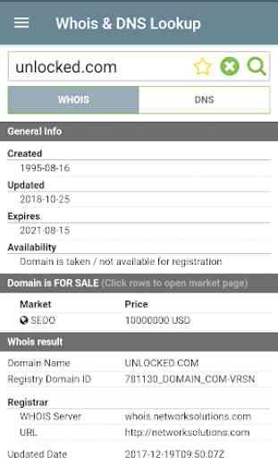 Whois & DNS Lookup - Domain/IP 4