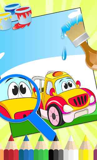 auto da colorare per bambini 4