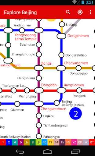 Explore Beijing subway map 1