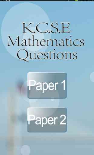 KCSE Math Questions 2