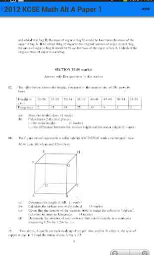 KCSE Math Questions 4
