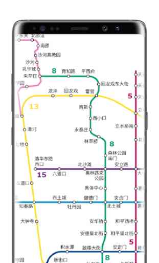 metropolitana di Pechino Mappa 2