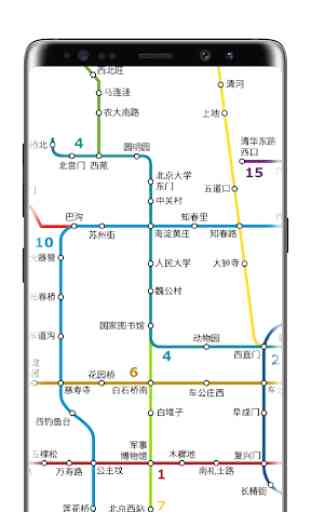 metropolitana di Pechino Mappa 3