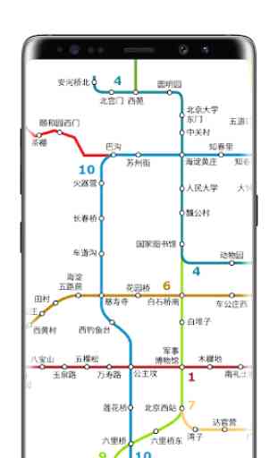 metropolitana di Pechino Mappa 4