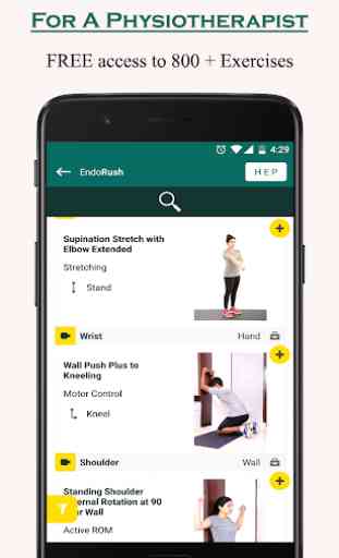 EndoRush - Exercise App for Physios and clients 3