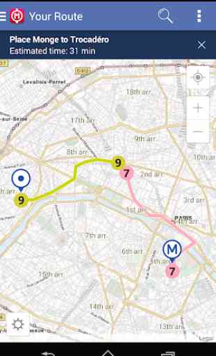 Paris Metro Map - Route Plan 4