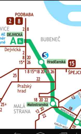 Praga Metro e tram Mappa 2019 2