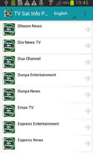 Info satellitare TV Pakistan 4
