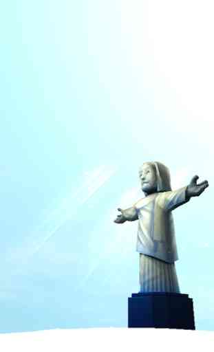 Statua di Cristo Redentore 3D 4