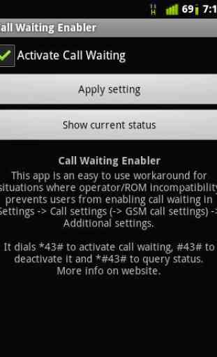 Call Waiting Enabler 1