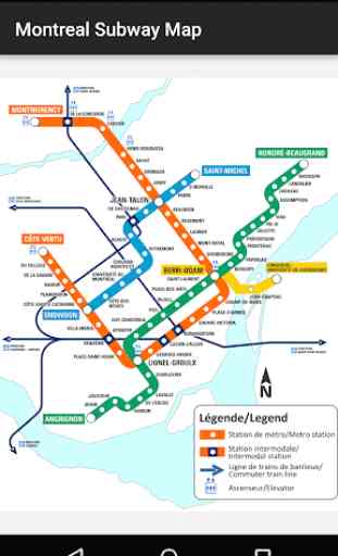 Montreal Subway Map 1