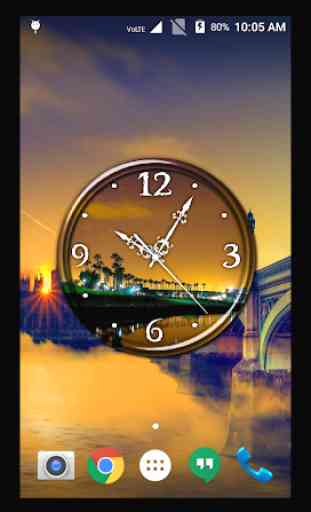 Night Sky Clock Live Wallpaper 1