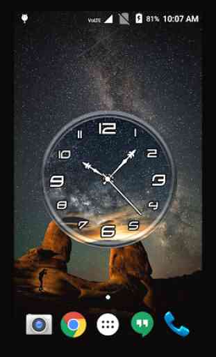 Night Sky Clock Live Wallpaper 3