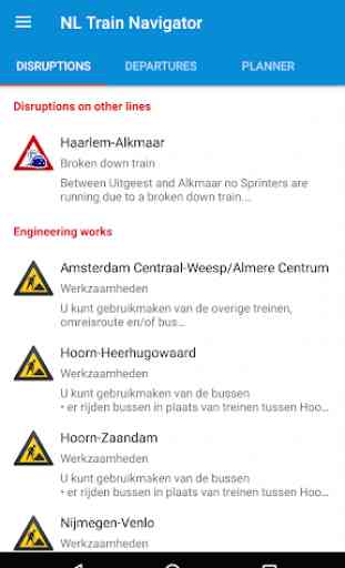 NL Train Navigator  - Dutch train planner 1