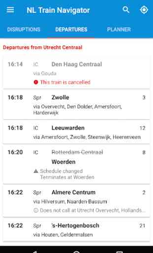 NL Train Navigator  - Dutch train planner 2