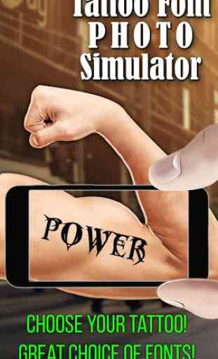 Tattoo Font Foto Simulator 1