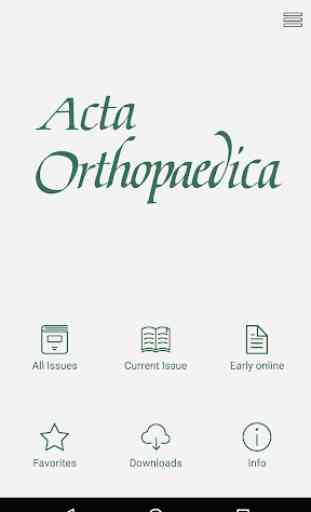 Acta Orthopaedica 1