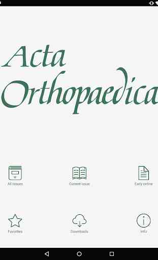 Acta Orthopaedica 4