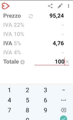 Calcolatrice IVA 2