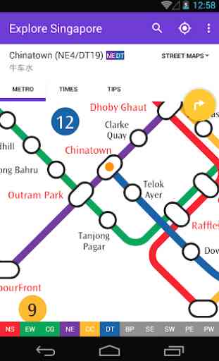 Explore Singapore MRT map 1