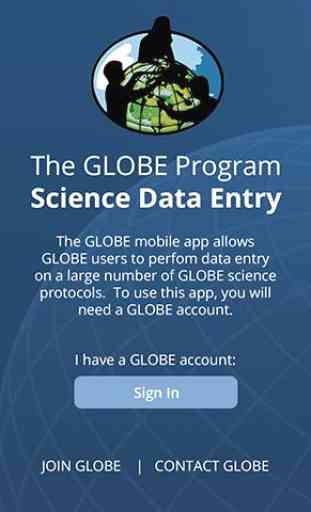 GLOBE Data Entry 1