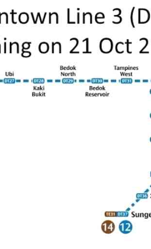 Singapore MRT e LRT Map 2020 3