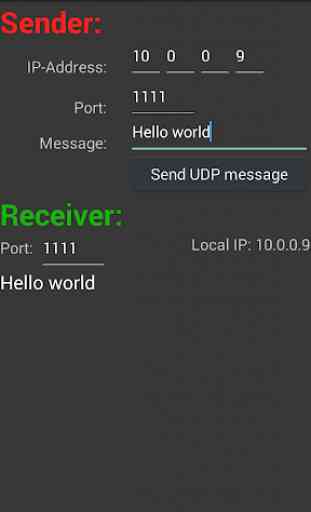 UDP Receiver and Sender 1